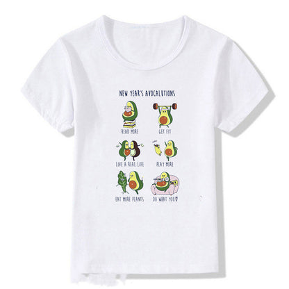 Kids Summer New Cute Vegan Boys Girls T Shirt