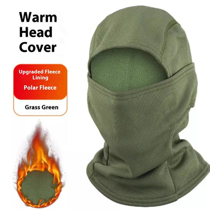 Full Face Mask Camouflage Hood Plus Fleece For Warmth