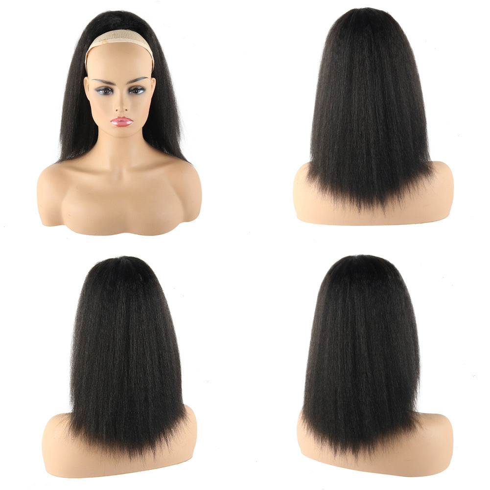 Women's Fashion Drawstring Ponytail Wig Head Cover