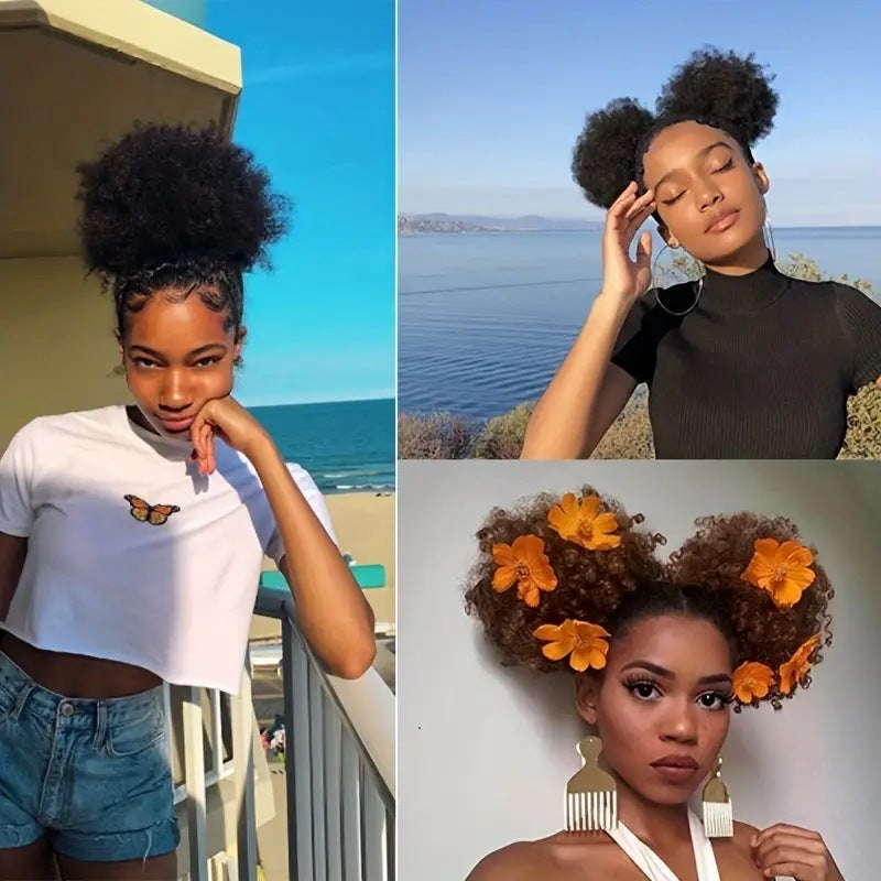 Women's Drawstring Fluffy Wig