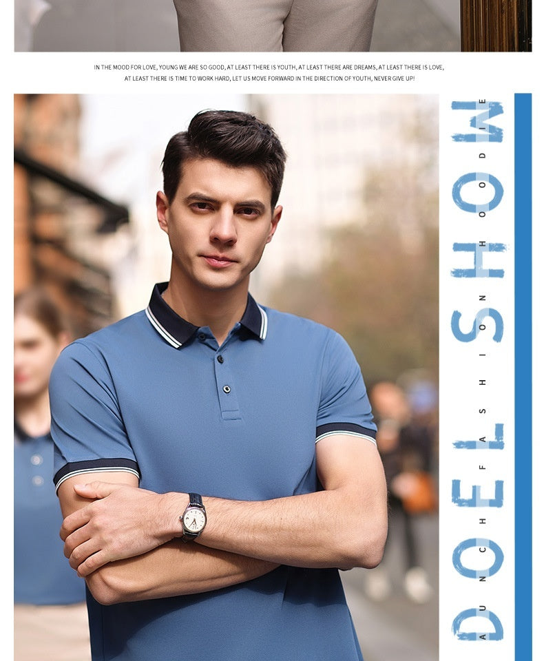 Business Polo Shirt Lapel Short Sleeve Corporate Cultural Clothing