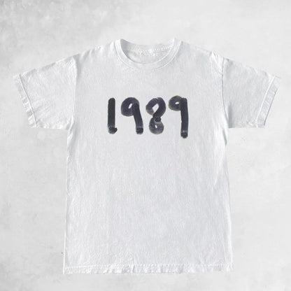 Summer Women Letter Print Vintage T-Shirt