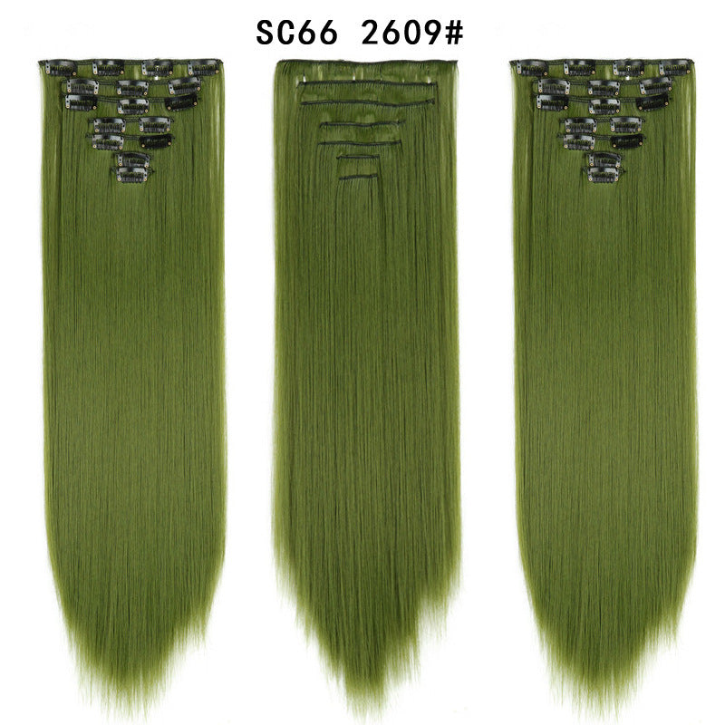 16 Card Seven-piece Hairpiece Clip Wig Beauty Chemical Fiber Wig Set Hair Extension