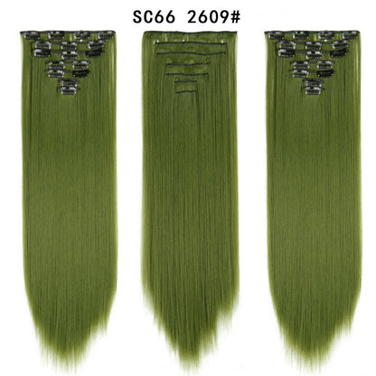 16 Card Seven-piece Hairpiece Clip Wig Beauty Chemical Fiber Wig Set Hair Extension