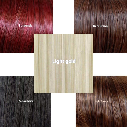 Partial Gradient Chemical Fiber Multi-color Small Roll Wig Sheath