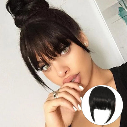 Long Curly Hair One Piece Bangs Wig Set