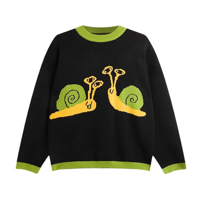 European And American Ins Sweater Autumn And Winter Round Neck Pullover Sweater