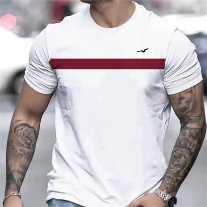 Men's T-shirt 3D Printing Athletic Clothing Simple Short Sleeve