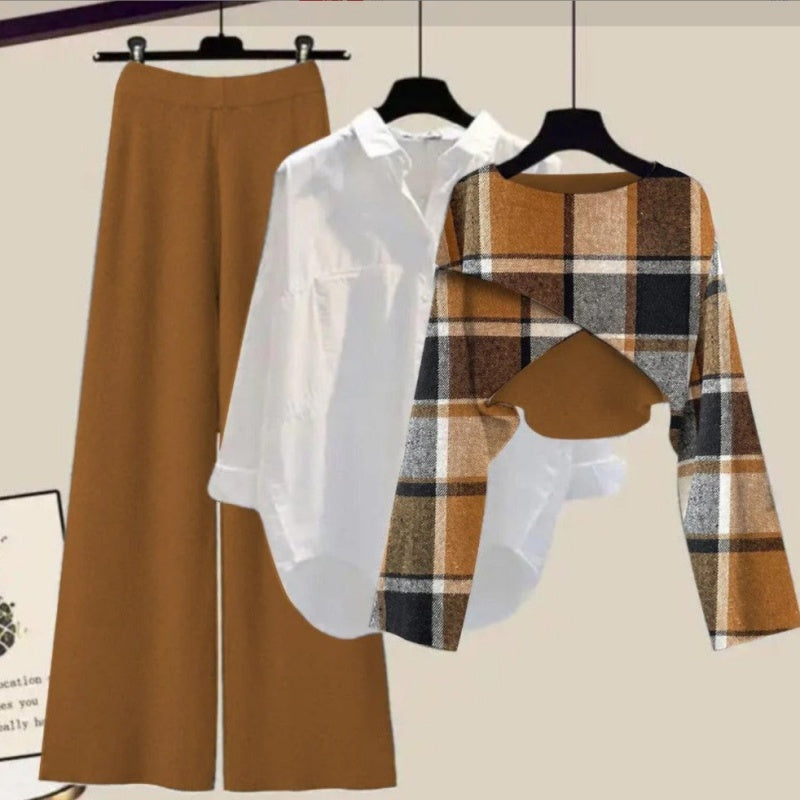 Plus Size Women's Casual Hooded Sportswear Two-piece Suit