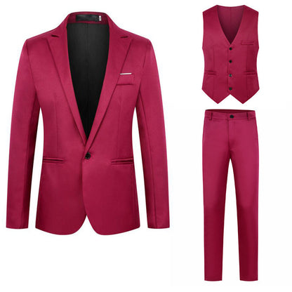 Men's Business Casual Men's Clothing Vest Suit Suit