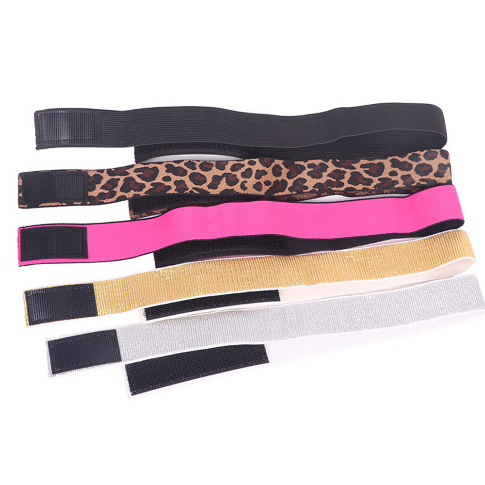 Rose Red Fixing Band Wig Edge Velcro Adjustable Non-slip Headband