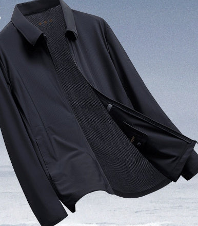 Summer Lapels Business Administration Ice Silk Sun Protection Clothing