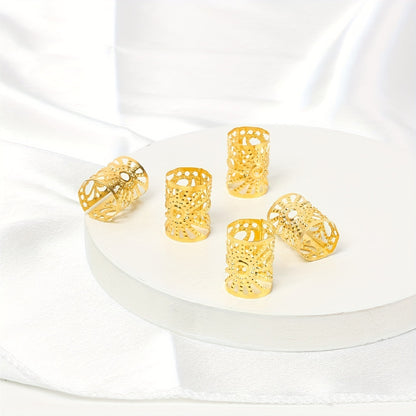 DIY Wig Dreadlocks Ornament Accessories Metal Geometry Mesh Braid Hair Clip