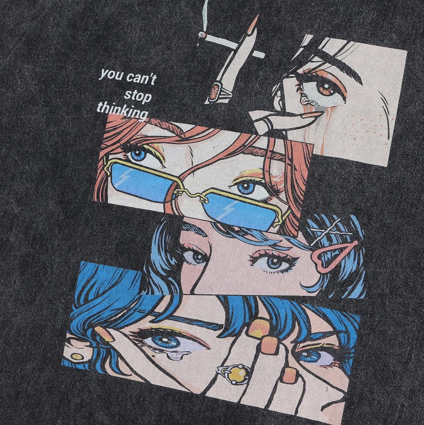 Retro Cotton-padded Clothes T-shirt Street Hip Hop Casual Short Sleeve Men Clothing Top