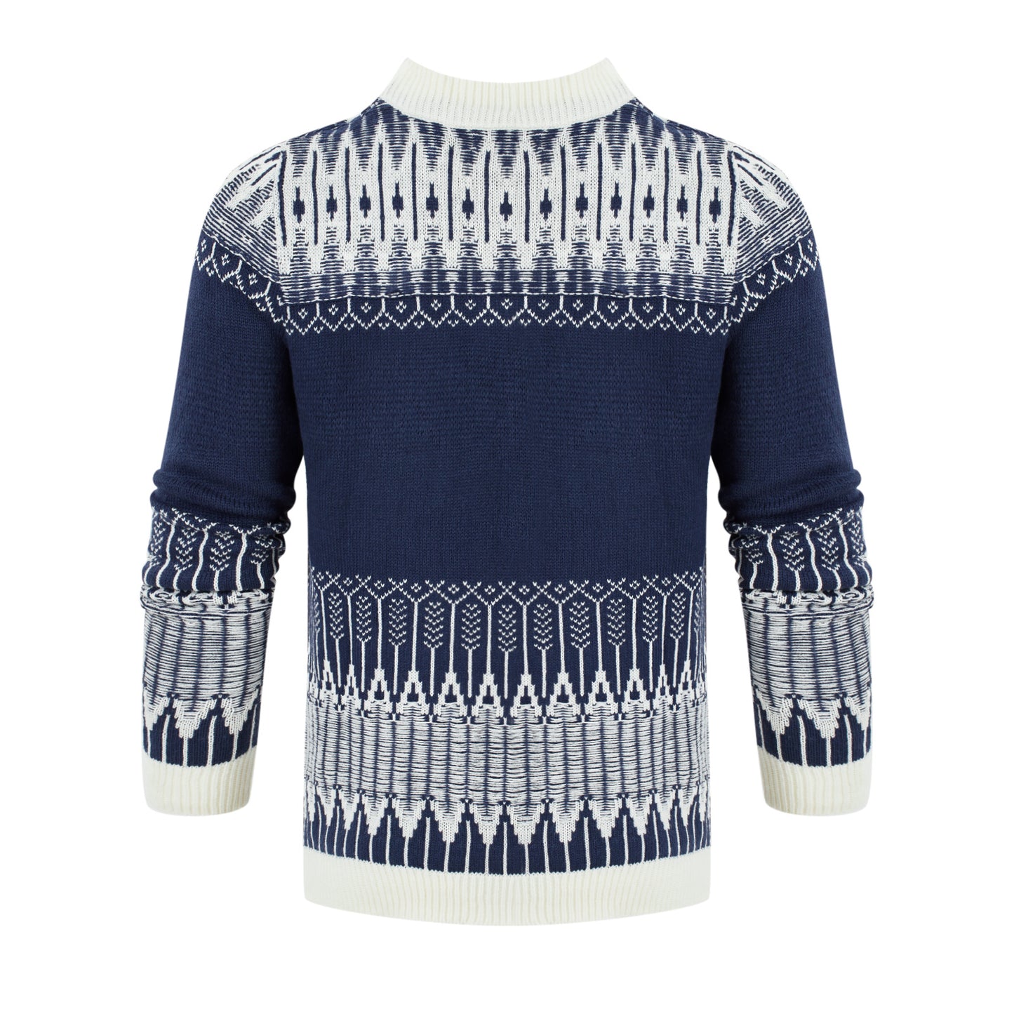 Men's Knitted Sweater Fashion Long-sleeved Pullover Tops Fall And Winter Clothing