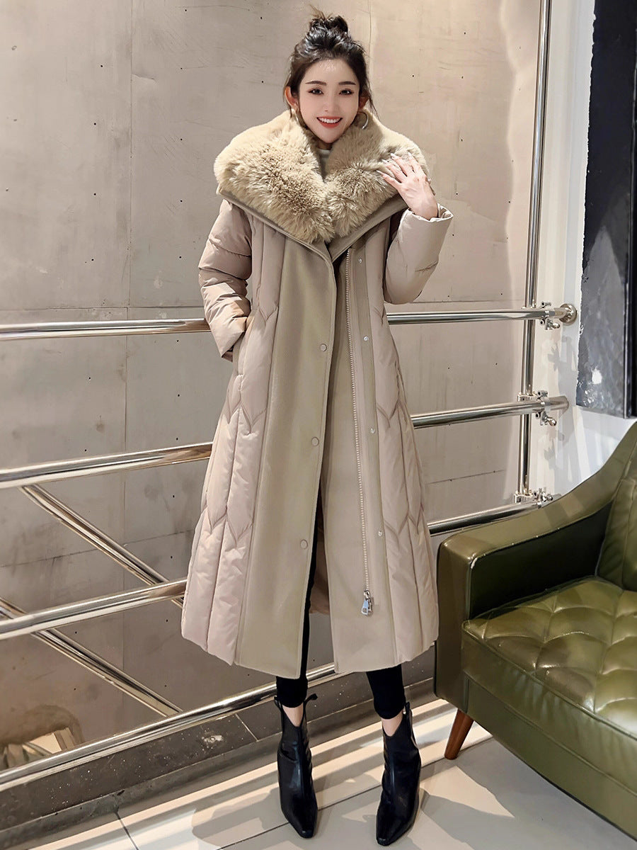 Temperament Plus Size Fashionable Elegant Cotton-padded Jacket