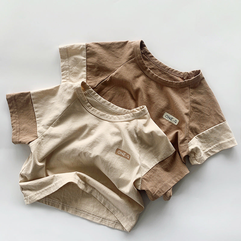 Retro Mori Style 100 Cotton Coat Female Little Kids' T-shirt