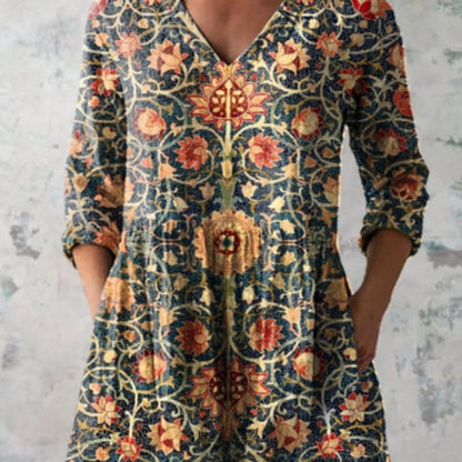 Women's Digital Printed Round Neck Short Sleeve T-shirt