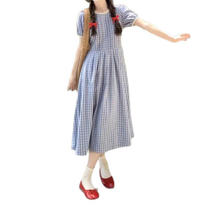 New Style Retro Pastoral Style Mori Style Small Dress