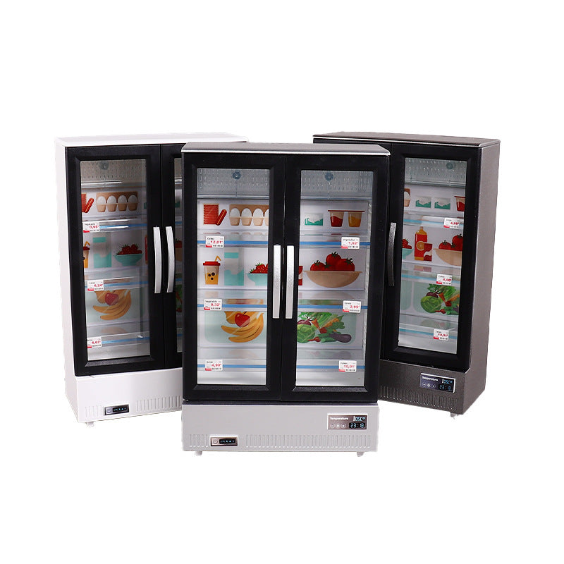 Children's Mini Simulation Double Door Large Refrigerator