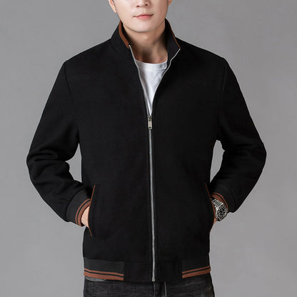 Autumn Clothing Coat Men's Woolen Fleece Jacket Top