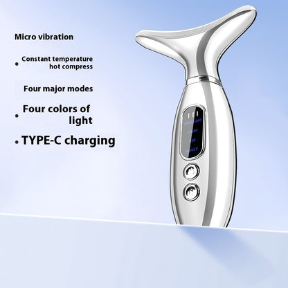 Electroplating Neck Beauty Instrument Vibration Hot Compress V Face Beauty Instrument
