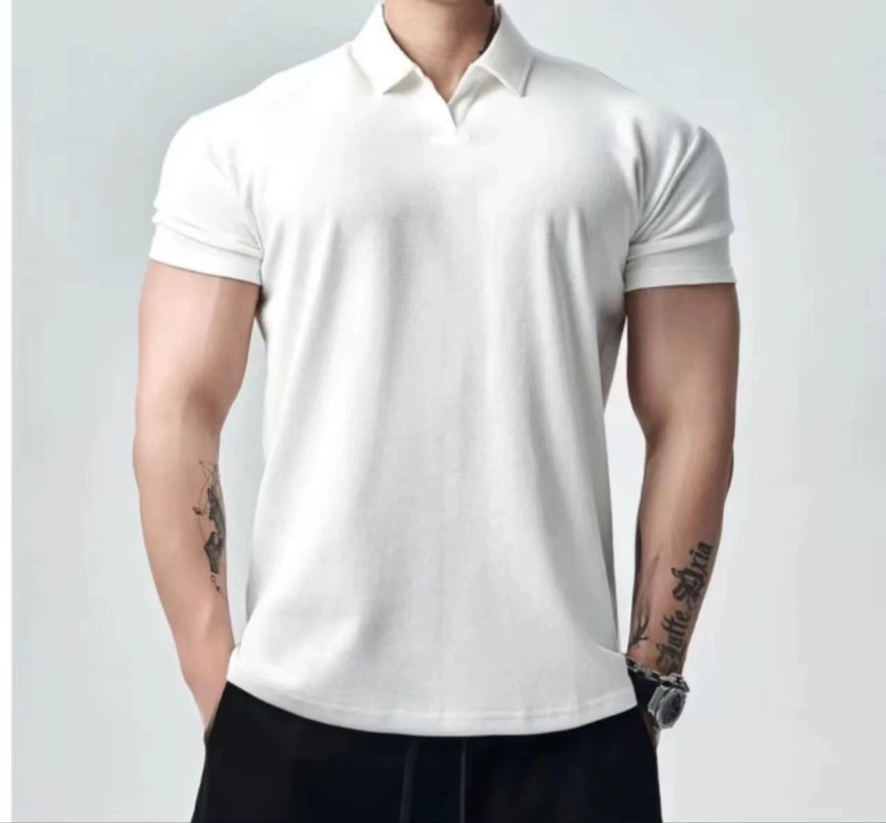 Retro Fashion Brand All-match Casual T-shirt Men's Clothing