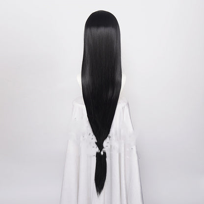 Women's High Temperature Silk Wig 1 Meter Black