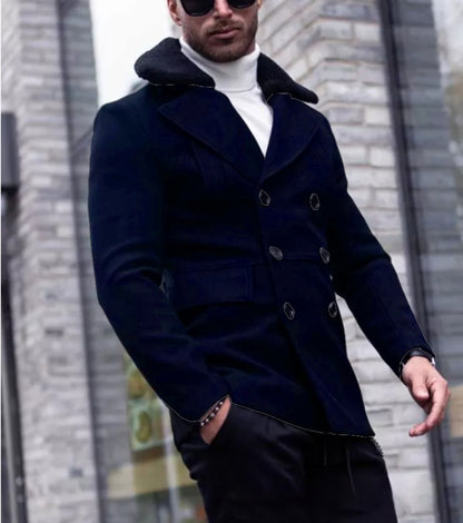 Fur Collar Coat Suit Coat Men's Clothing Jacket