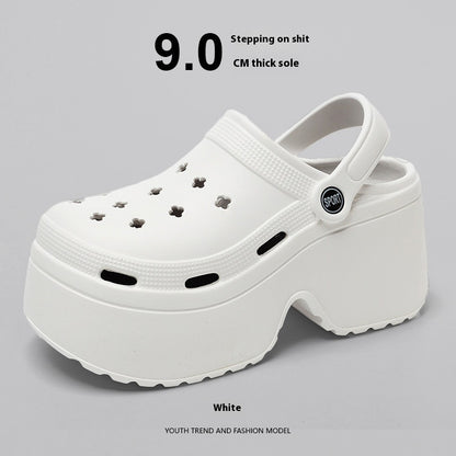 Trends High Heel Beach Outdoor Slippers For Women Platform Coros Shoes