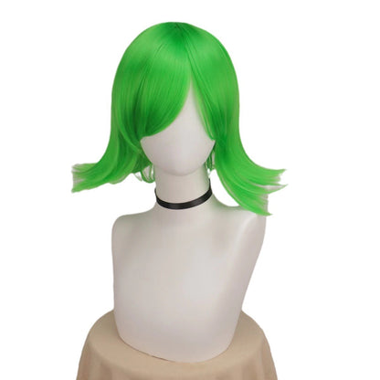 Cos Wig Anti-curling Green Short Hair Style