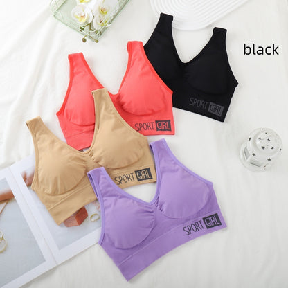 Vest Yoga Sports Underwear Women's Running Push Up Without Steel Ring