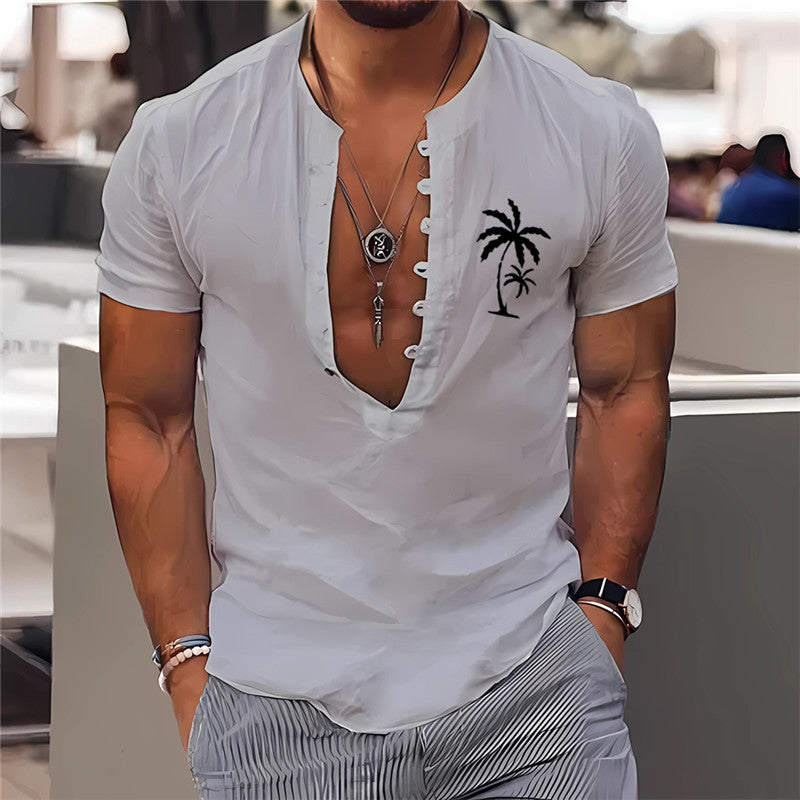 3D Digital Printing Men's Clothing Summer Short Sleeve Shirt