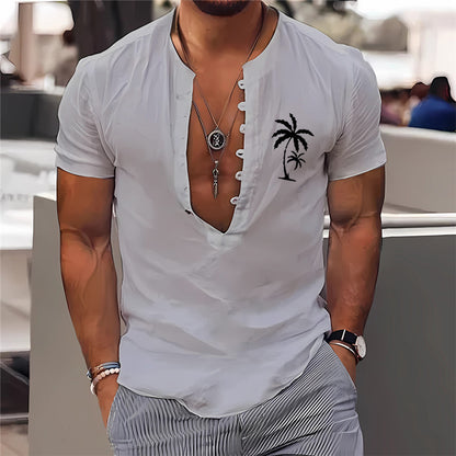 3D Digital Printing Men's Clothing Summer Short Sleeve Shirt