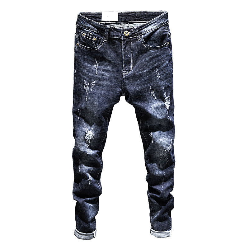 Fashion Slim-fitting Simple Men's Clothing Skinny Pants