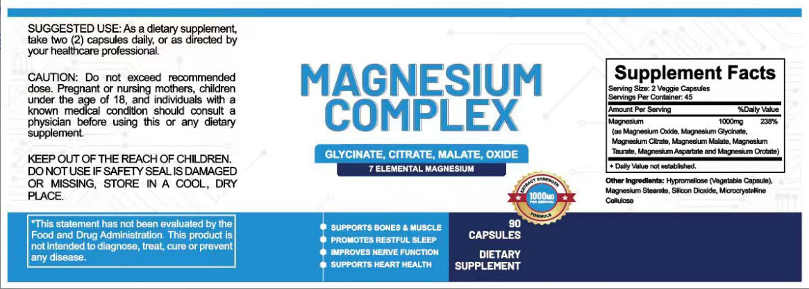 Magnesium Glycinate Magnesium Compound Capsules