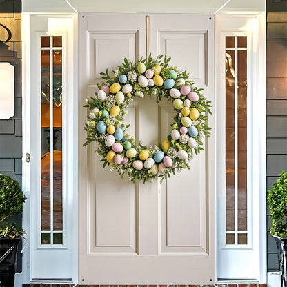 Colorful Egg Garland Pattern Party Wall Easter Home Door Frame Banner