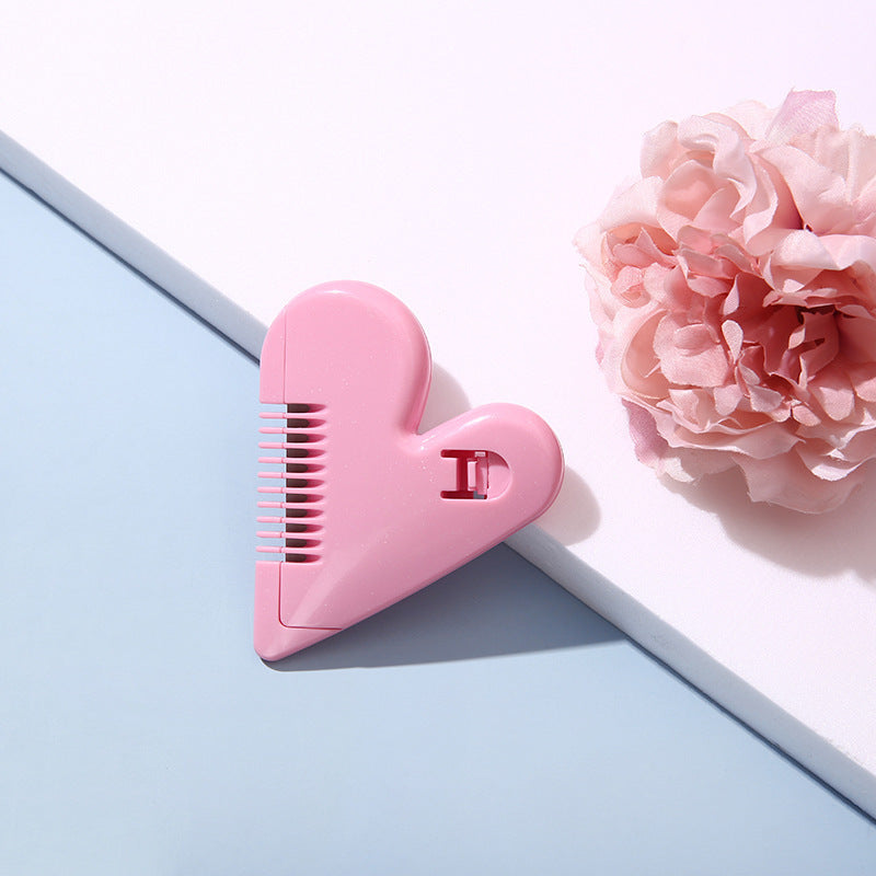 Fringe Heart Double Side Comb And Trim Hair Knife