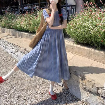 New Style Retro Pastoral Style Mori Style Small Dress