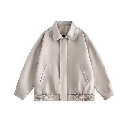 Retro Spring And Autumn New Leather Coat Coat Men's American Casual Loose Motorcycle Clothing