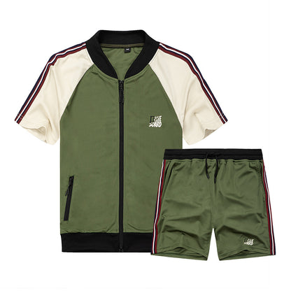 Men's Casual Suit Outdoor Sports Two-piece Sportswear