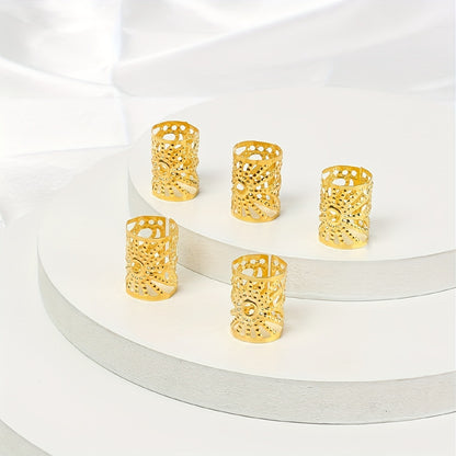 DIY Wig Dreadlocks Ornament Accessories Metal Geometry Mesh Braid Hair Clip