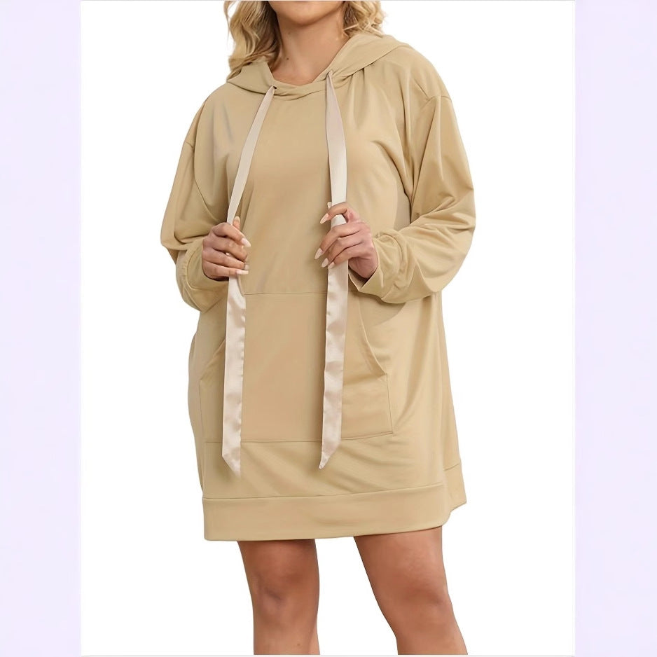 Simple Graceful And Fashionable Solid Color Pullover Hoodie