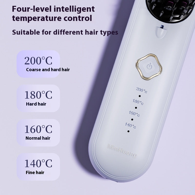 Negative Ion Does Not Hurt Hair Straight Plywood Dual-use Electric Wireless Straight Comb