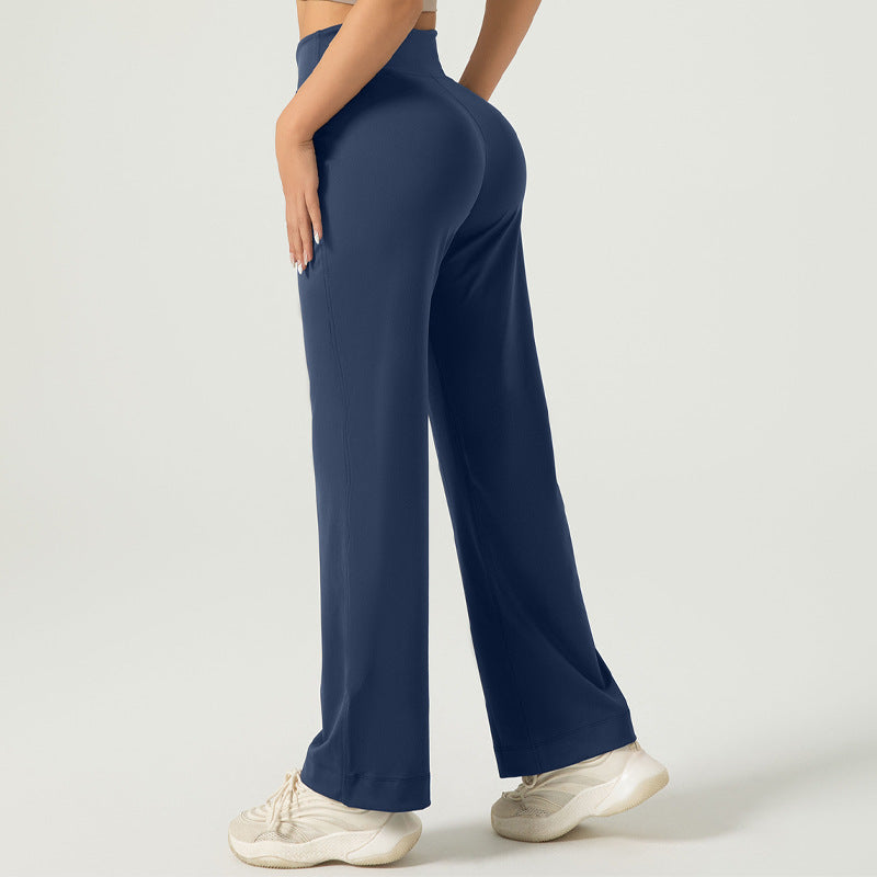 Versatile Sports Pants Drawstring Loose Nude Feel Casual Women