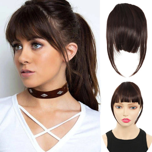Long Curly Hair One Piece Bangs Wig Set