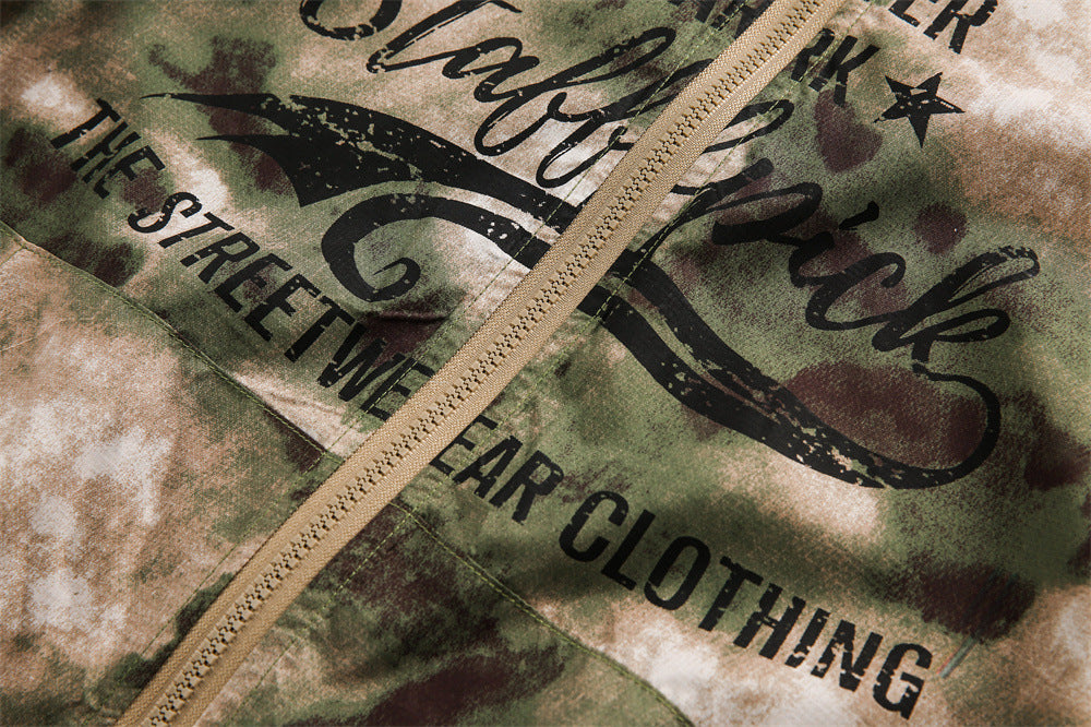 Hooded Camouflage Sun Protection Clothing For Men