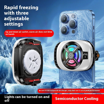 Mobile Phone Radiator Digital Display Can Turn Off The Light Refrigeration Icing