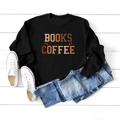 European And American Round Neck Sweater Women's Printing Stylish All-matching