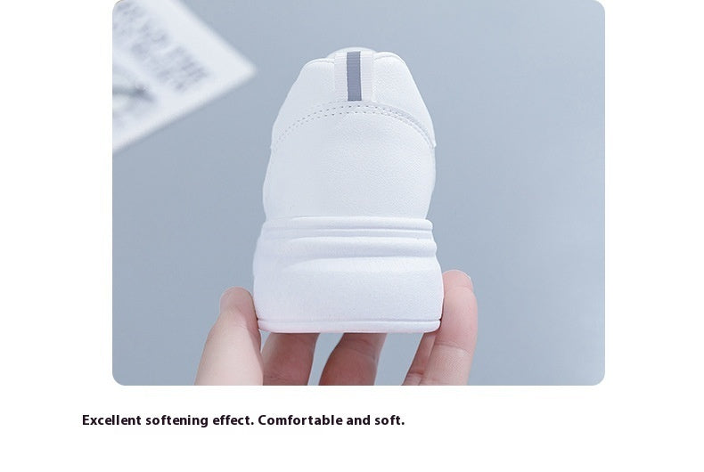 White Shoes For Women Spring And Summer Women's Breathable Versatile Casual Platform Sports